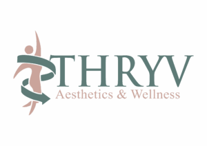 THRYV Aesthetics & Wellness logo design.