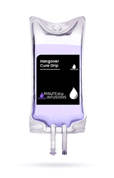 Hangover cure drip infusion bag.
